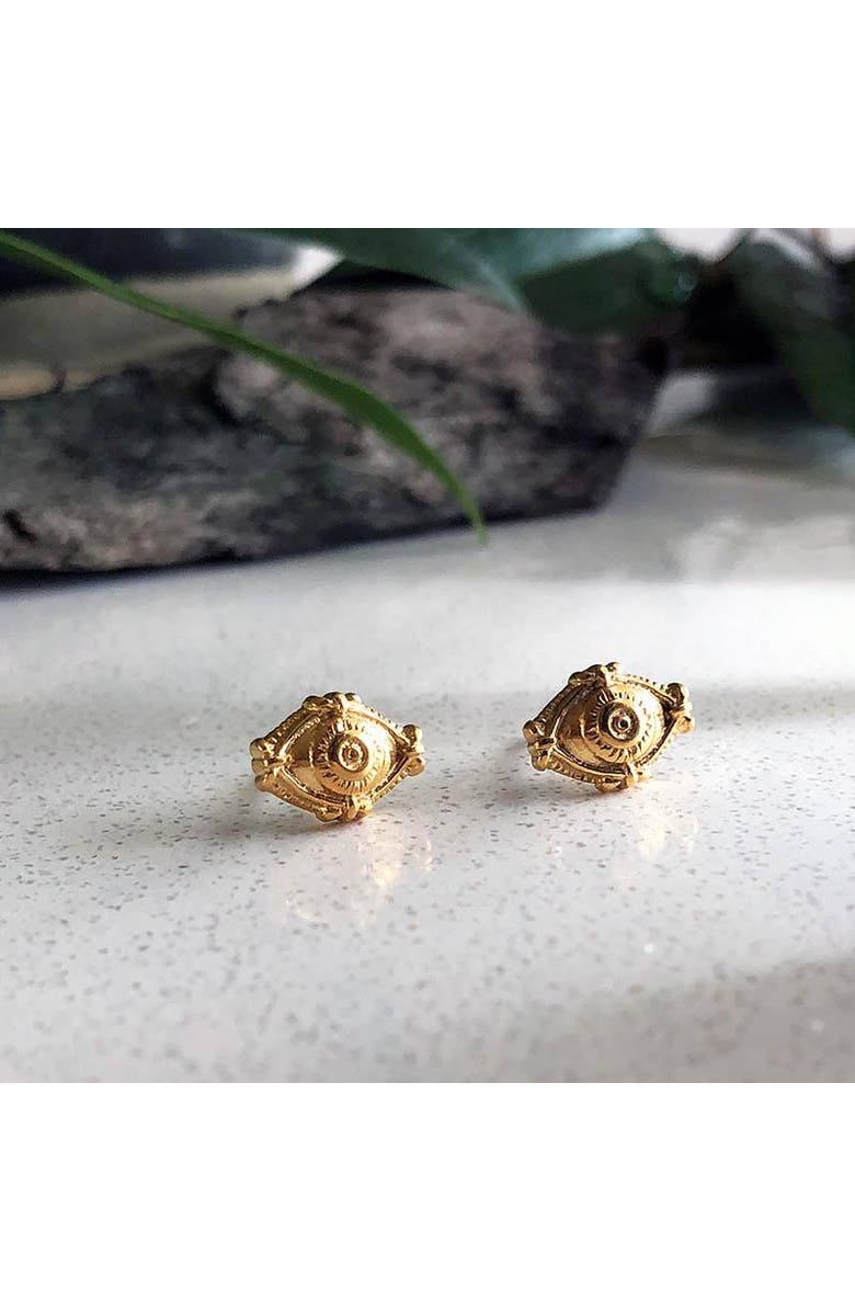 Astor & Orion Eye Studs Gold, Alternate, color, Gold