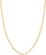 Sethi Couture Paper Clip Chain Necklace