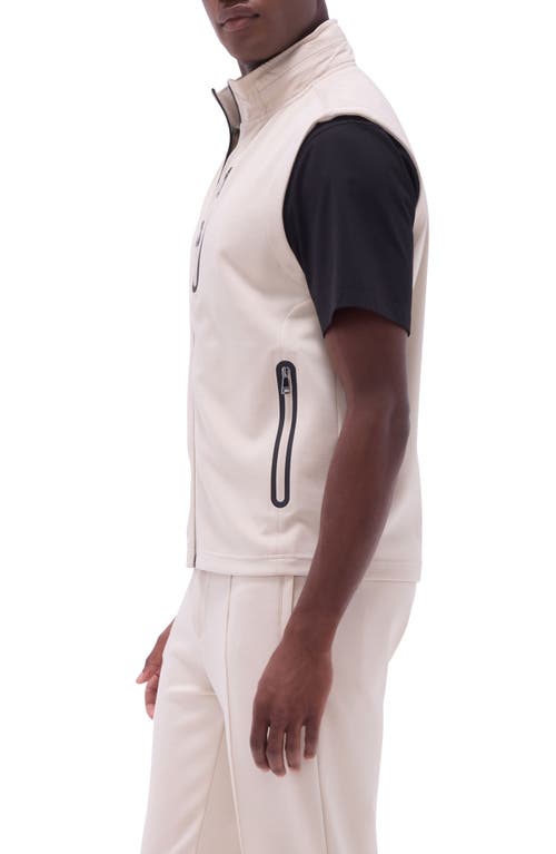 Bugatchi Soft Touch Knit Vest In Almond