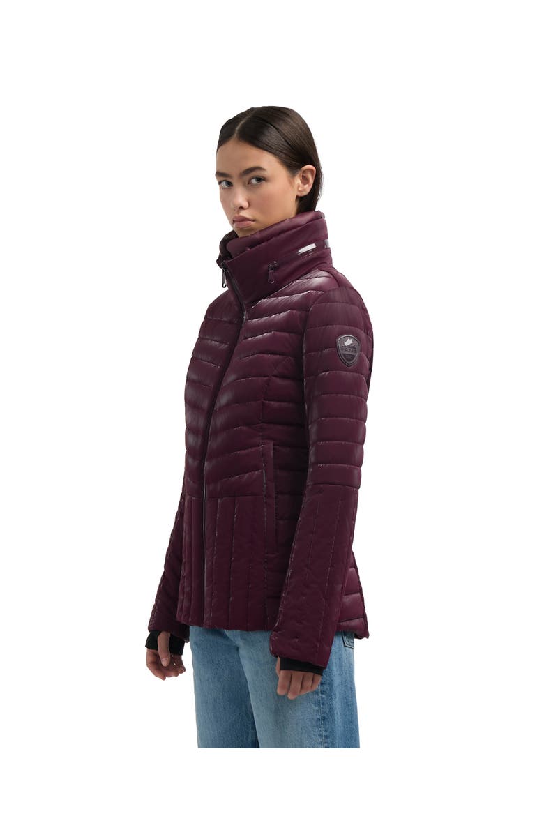 Aludra Channel Quilted Lightweight Puffer, Alternate, color, Mulberry