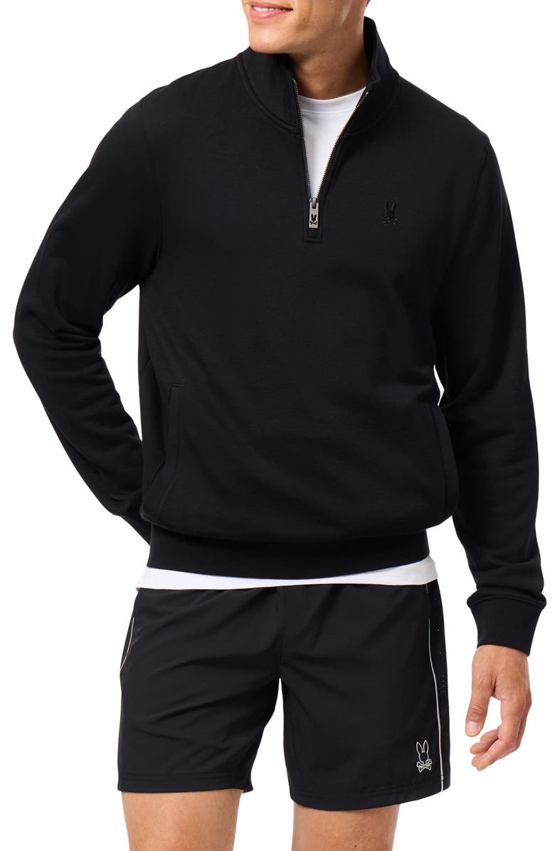 Psycho Bunny Dayton Half Zip Pullover, Main, color, 
