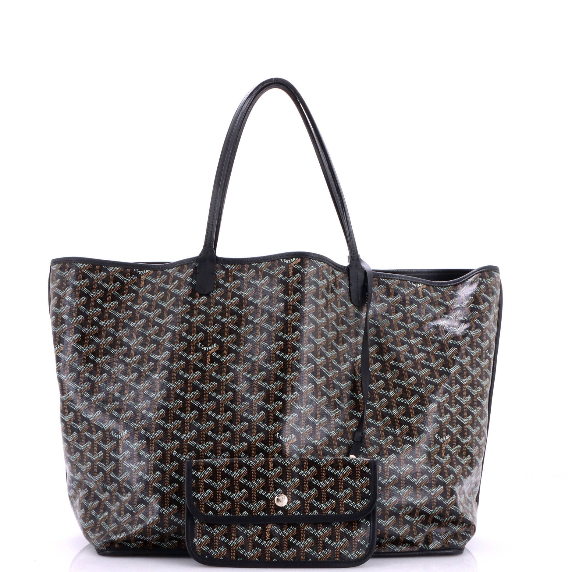 Anjou Reversible Tote Coated Canvas GM, Alternate, color, Black