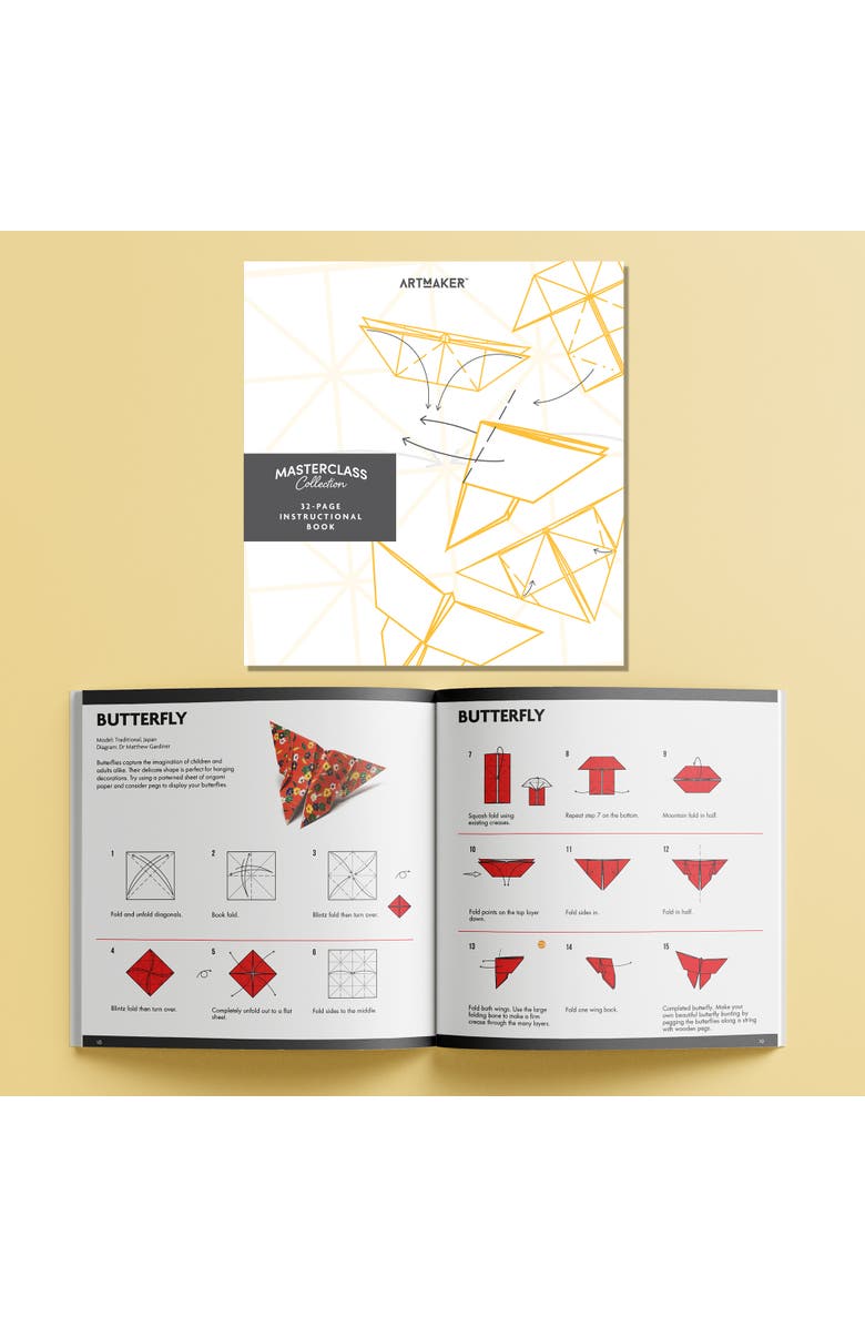 Art Maker Masterclass Collection Origami Techniques Kit, Alternate, color, Multicolored