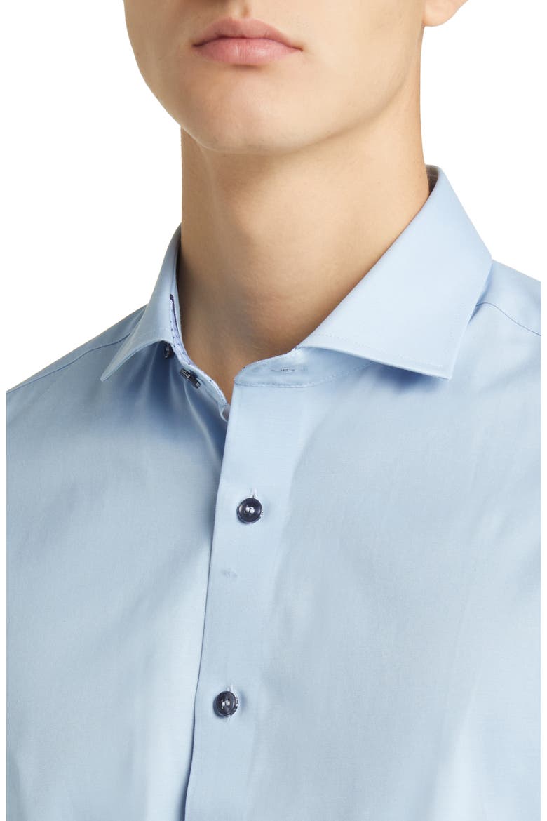 DRYTOUCH® Performance Sateen Button-Up Shirt, Alternate, color, LT. BLUE