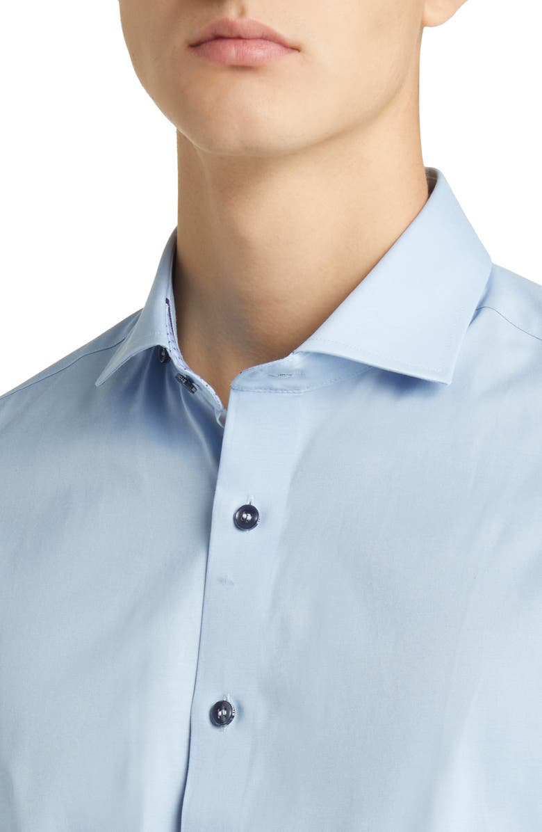 Stone Rose DRYTOUCH<sup>®</sup> Performance Sateen Button-Up Shirt, Alternate, color, Lt. Blue