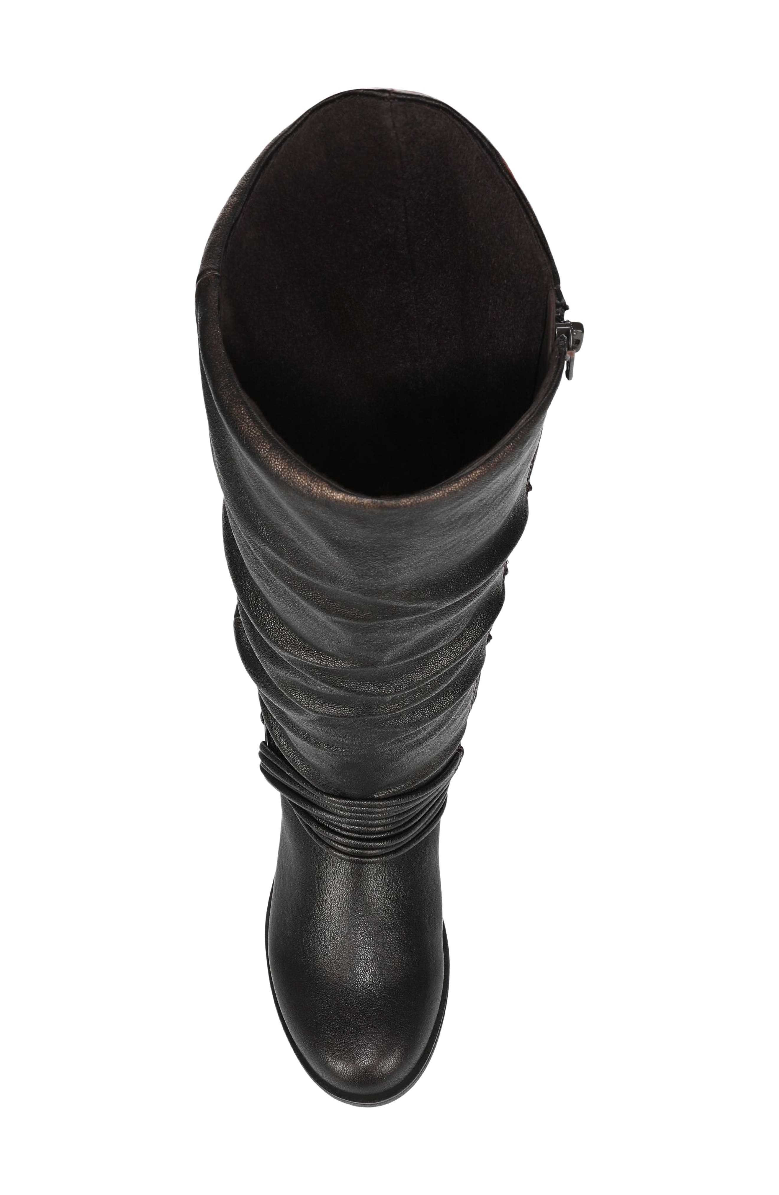 Petra Faux Leather Knee High Boot, Alternate, color, CHOCOLATE FAUX LEATHER