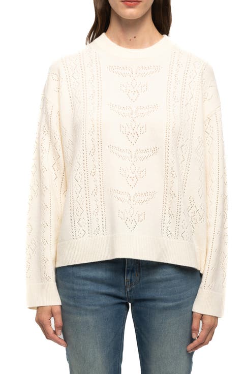 Markuz Pointelle Crewneck Sweater