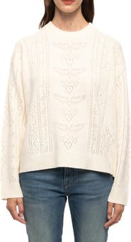 Zadig & Voltaire Markuz Pointelle Crewneck Sweater