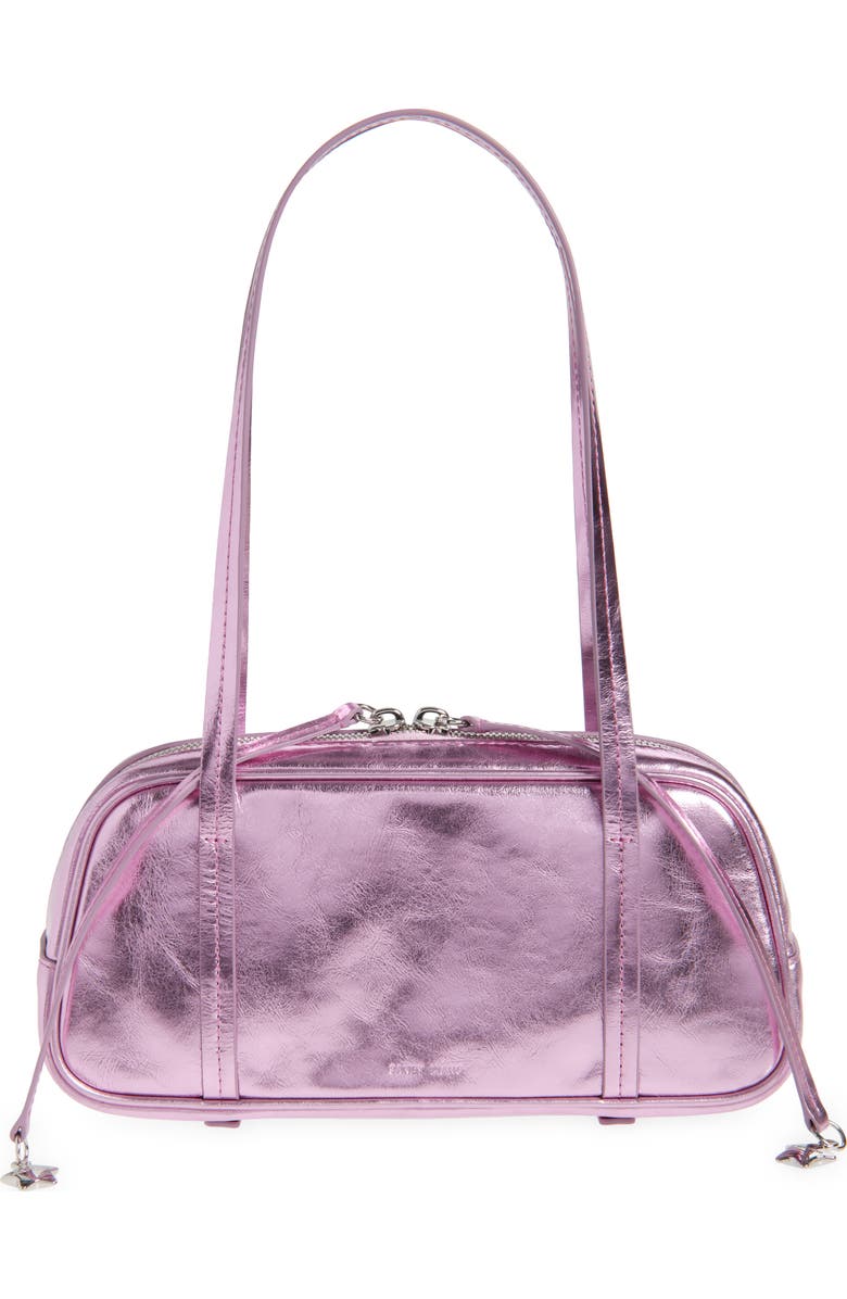 Sandy Liang Twin Metallic Leather Shoulder Bag, Main, color,