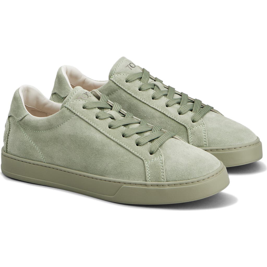 Tod's Allacciata Cassetta Sneaker In Oil Green