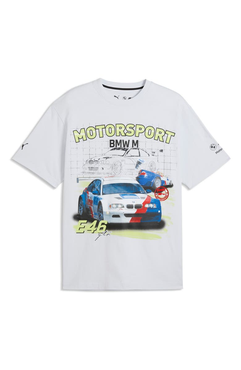 PUMA BMW M Motorsport Cotton Graphic T-Shirt, Main, color, Silver Mist