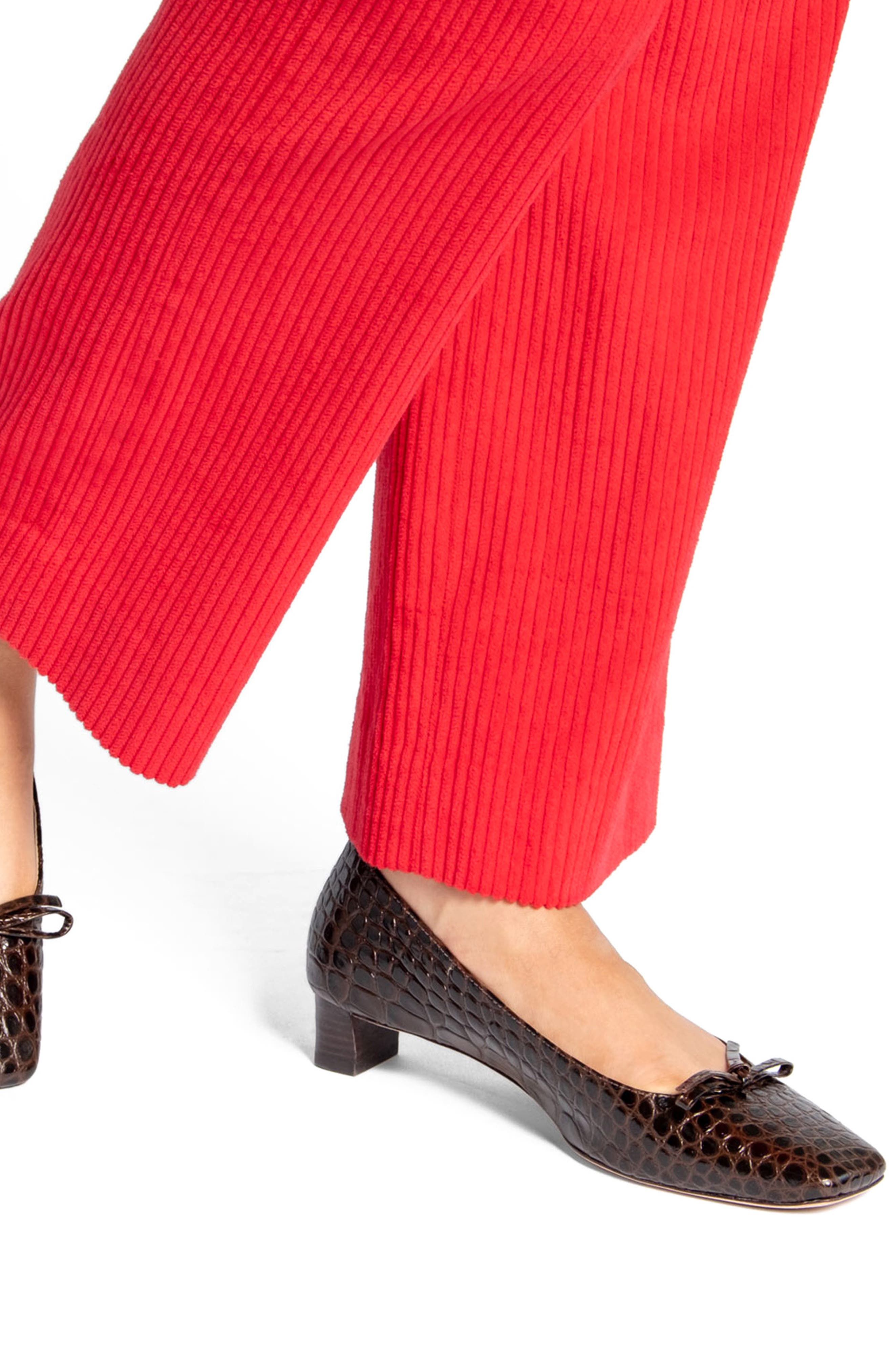 Frances Valentine Mary Croc Embossed Pump, Alternate, color, 