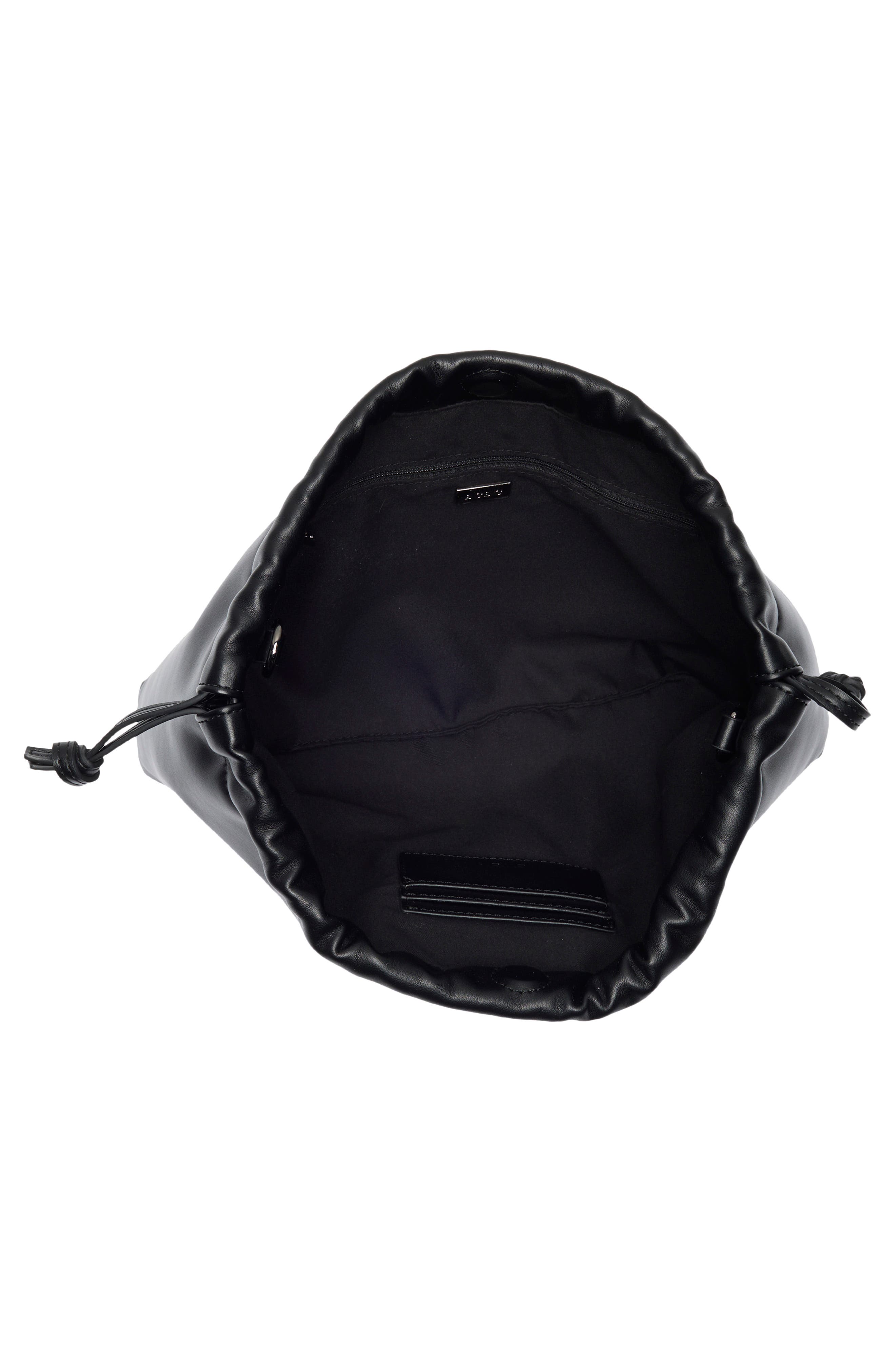 BCBG Drawstring Clutch, Alternate, color, Black