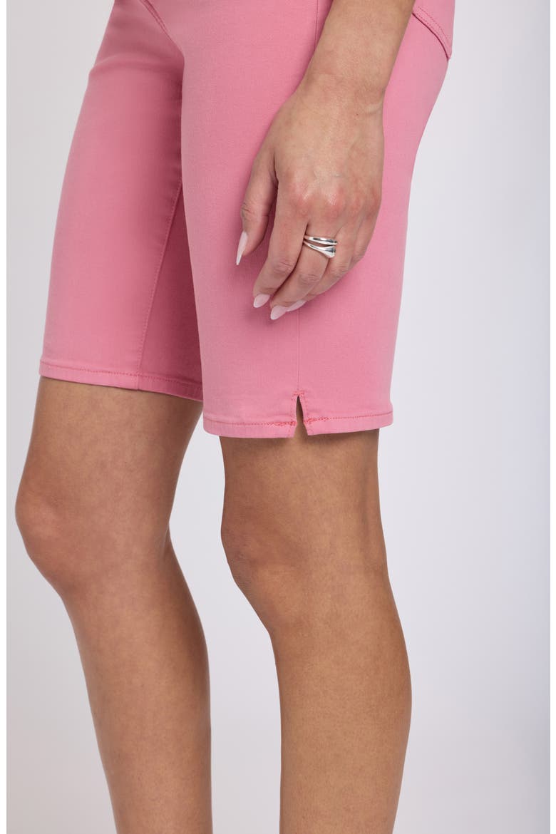 Briella Stripe Denim Bermuda Shorts, Alternate, color, DESERT ROSE