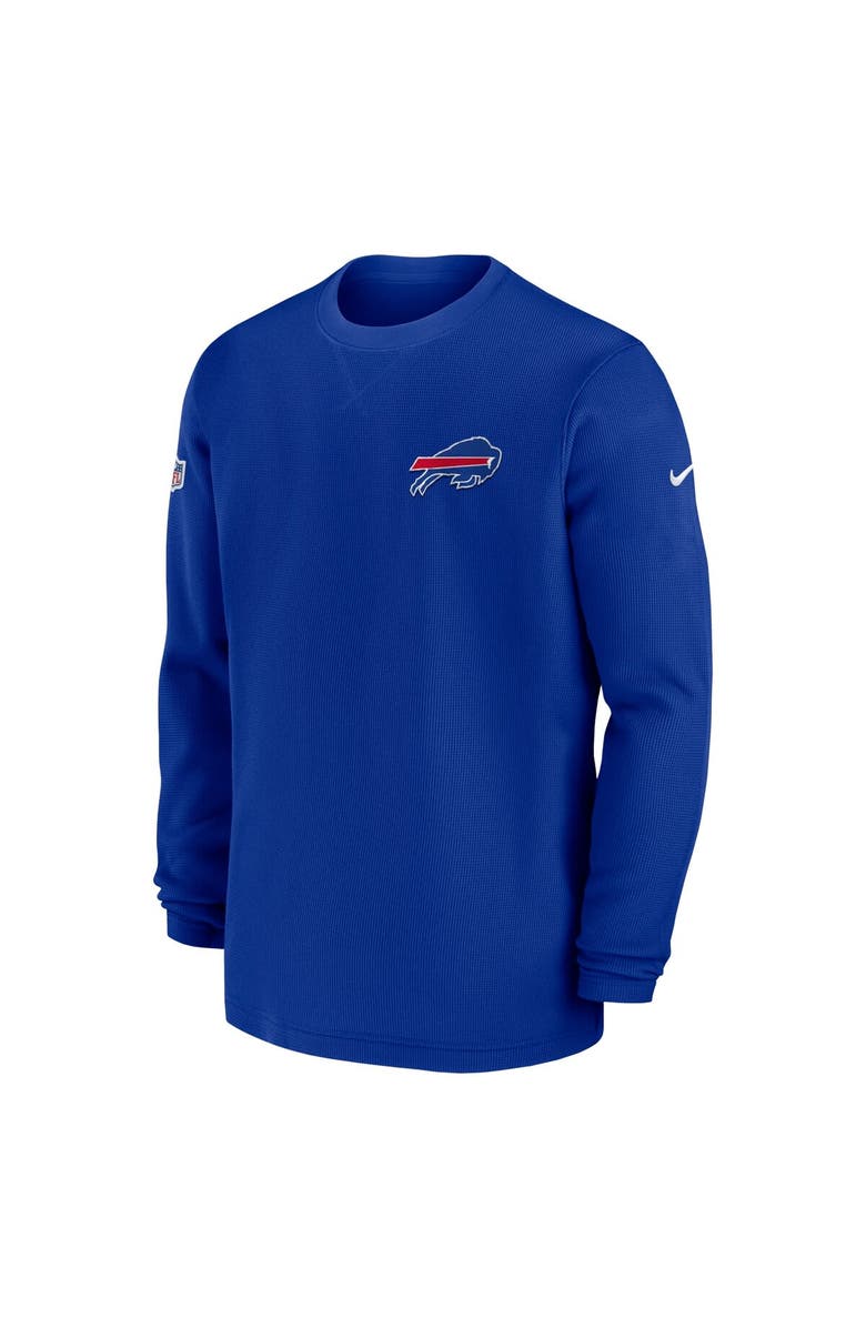 Nike Men's Nike Royal Buffalo Bills 2023 Sideline Throwback Heavy Brushed Waffle Long Sleeve Top, Alternate, color, Royal