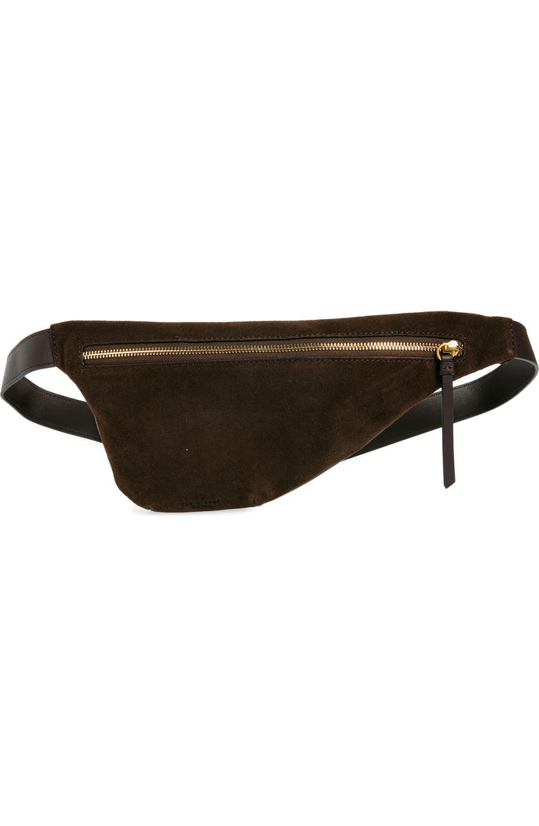 rag & bone Mini Petra Suede Sling Bag, Main, color, Dark Espresso Suede
