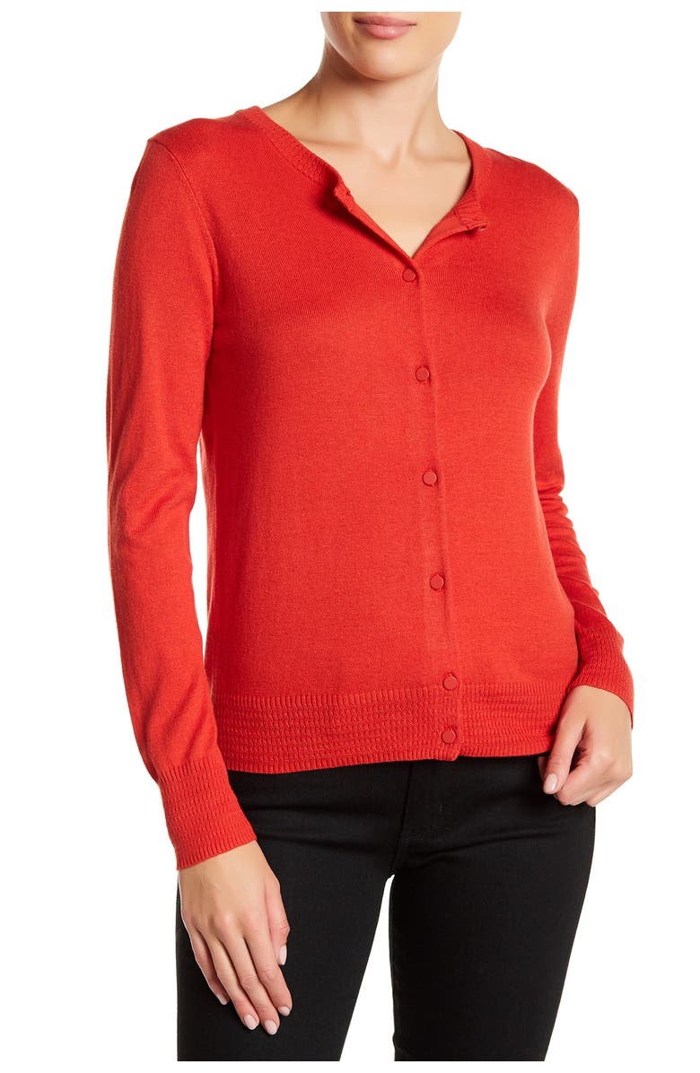 JOE FRESH Core Long Sleeve Cardigan, Main, color, 