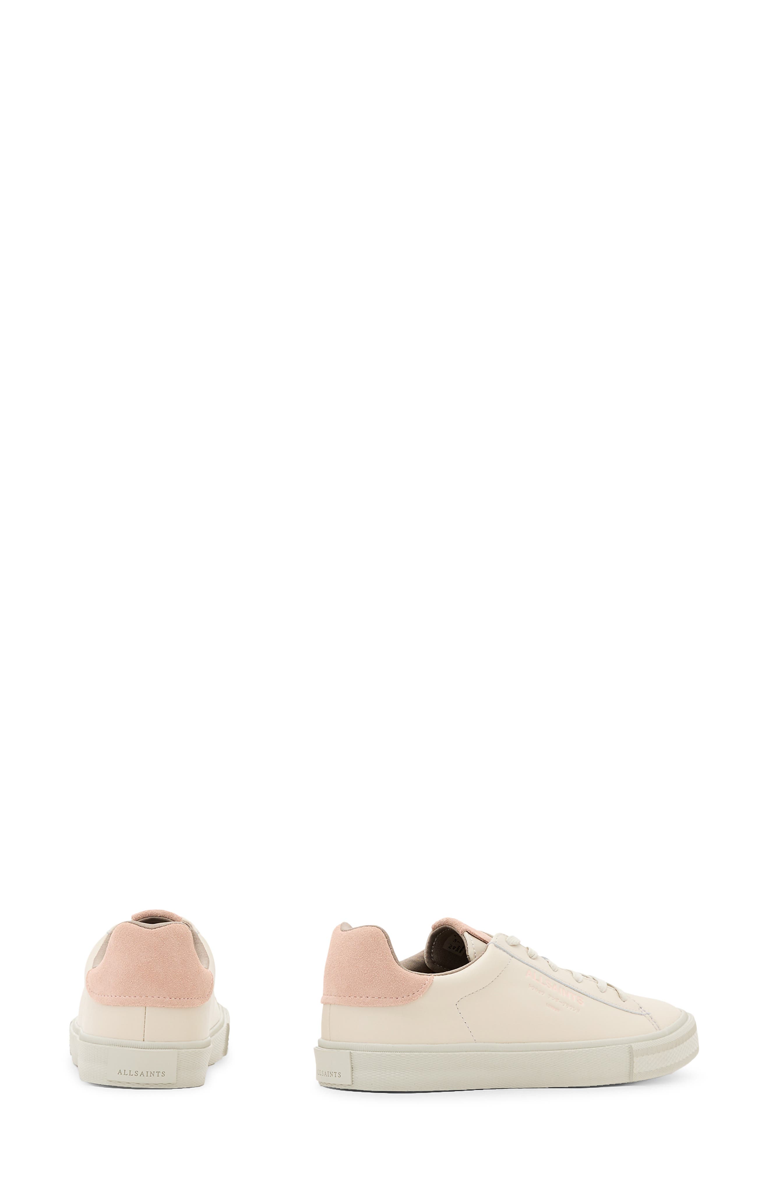 AllSaints Underground Sneaker, Alternate, color, Chalk White / Pink