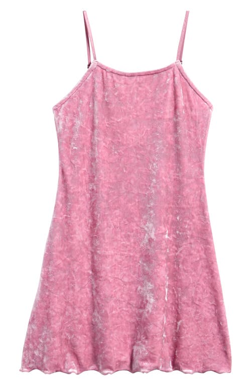 Treasure & Bond Kids' Velour Minidress in Purple Victoria 