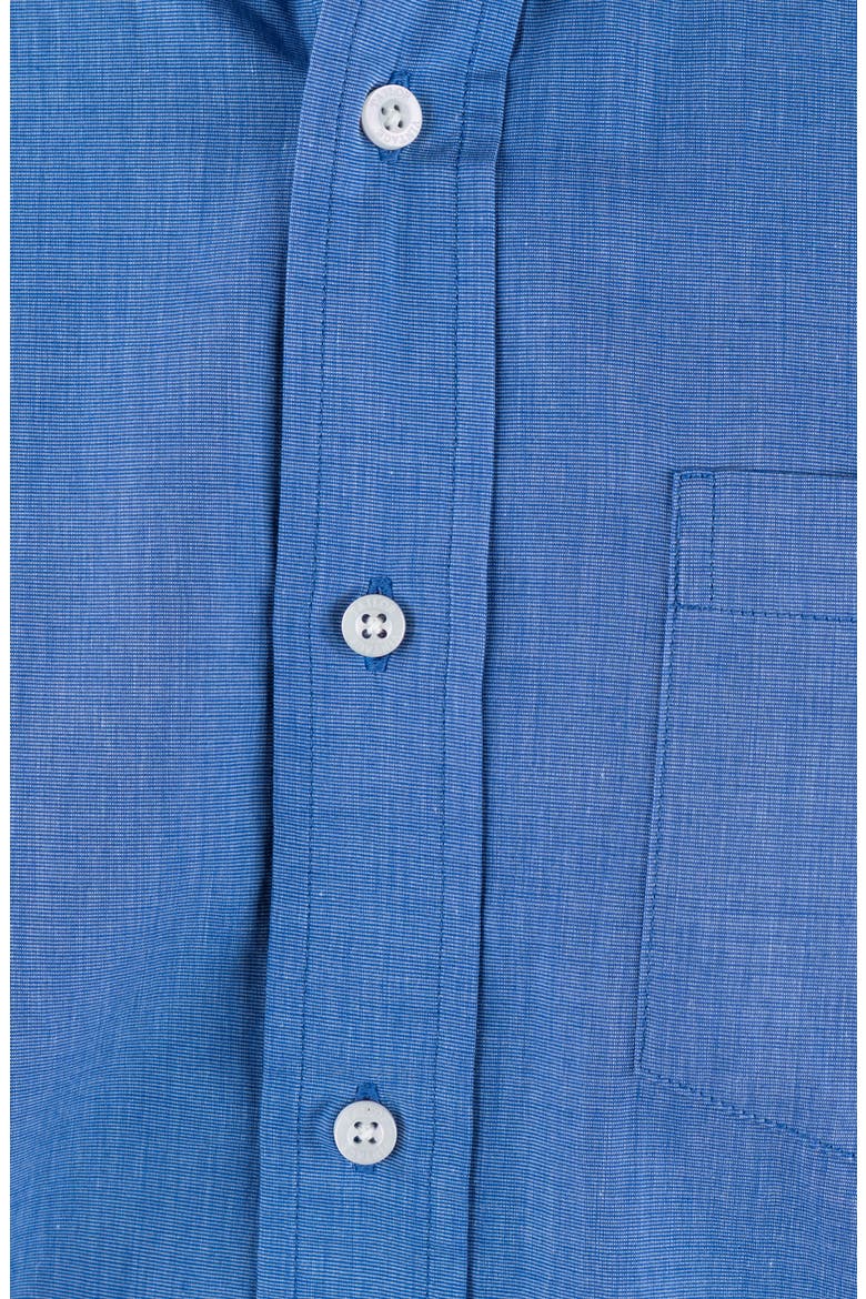 End to End Long Sleeve Button-Up Shirt, Alternate, color, DUTCH BLUE