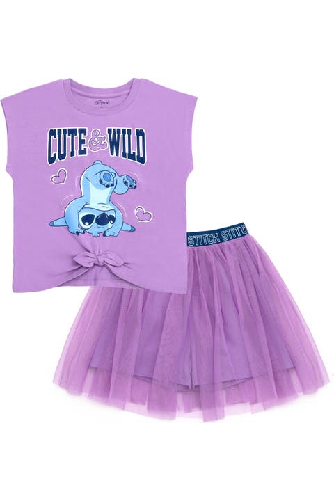 Lilo & Stitch 2-Piece T-Shirt and Tutu Skort Set
