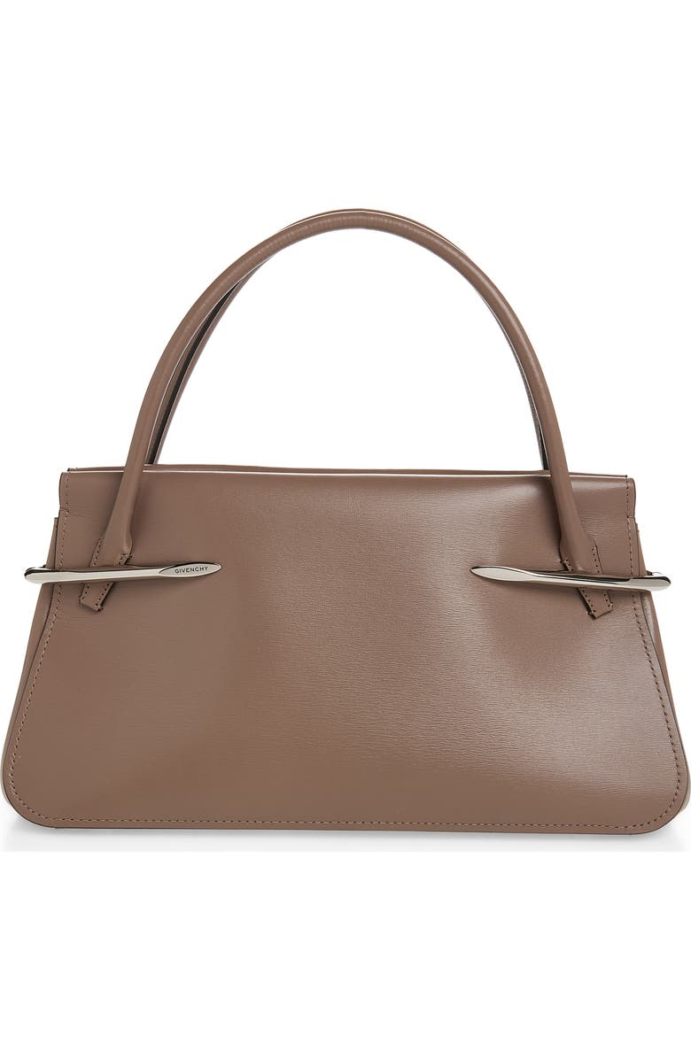 Givenchy Medium Pinch Leather Top Handle Bag, Main, color, 281-Taupe