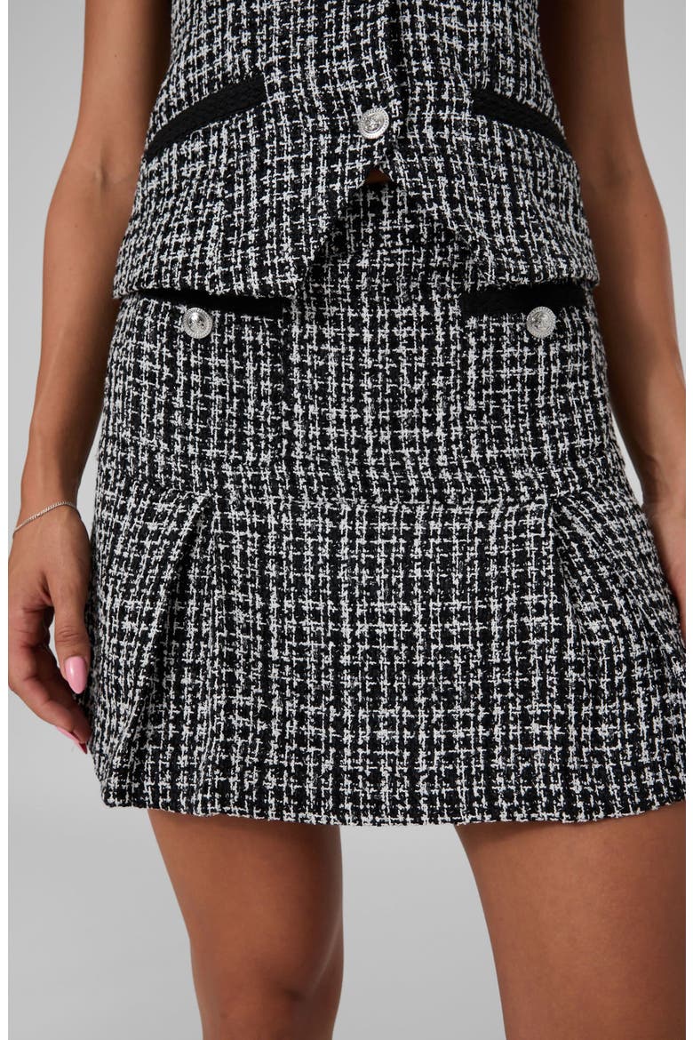 Jole Pleated Miniskirt, Alternate, color, FJ5N-CHARC