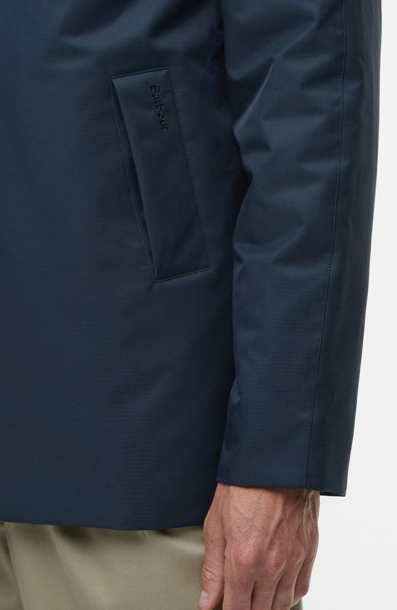 Barbour Modern Lorden Waterproof Hooded Jacket, Alternate, color, Navy