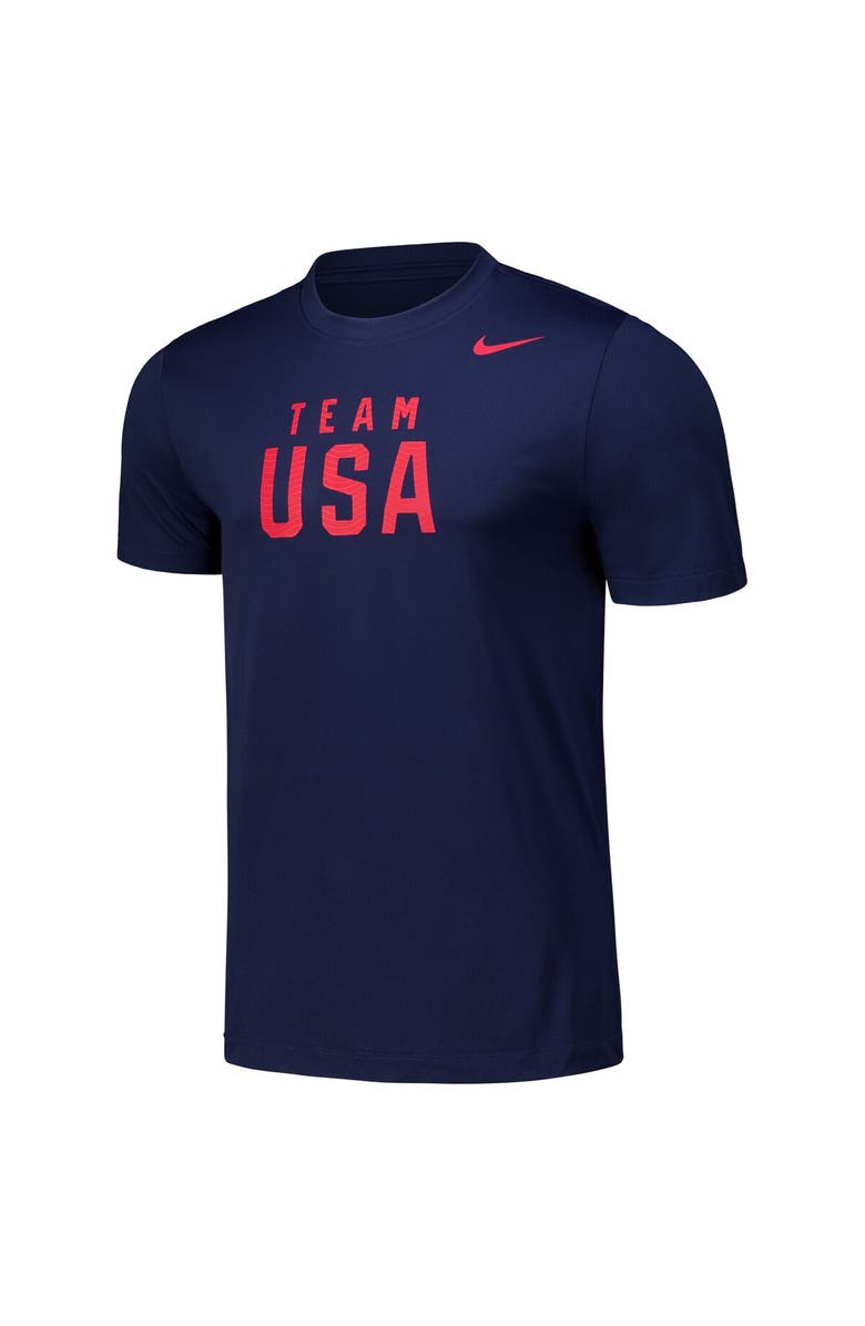 Nike Men's Nike Navy Team USA Legend Performance T-Shirt, Alternate, color,