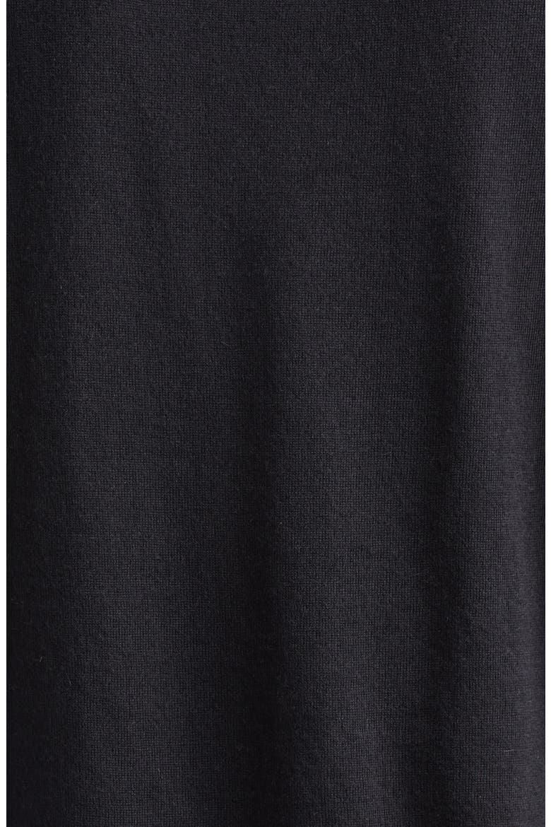 Migo Short Sleeve Cashmere Polo Sweater, Alternate, color, BLACK