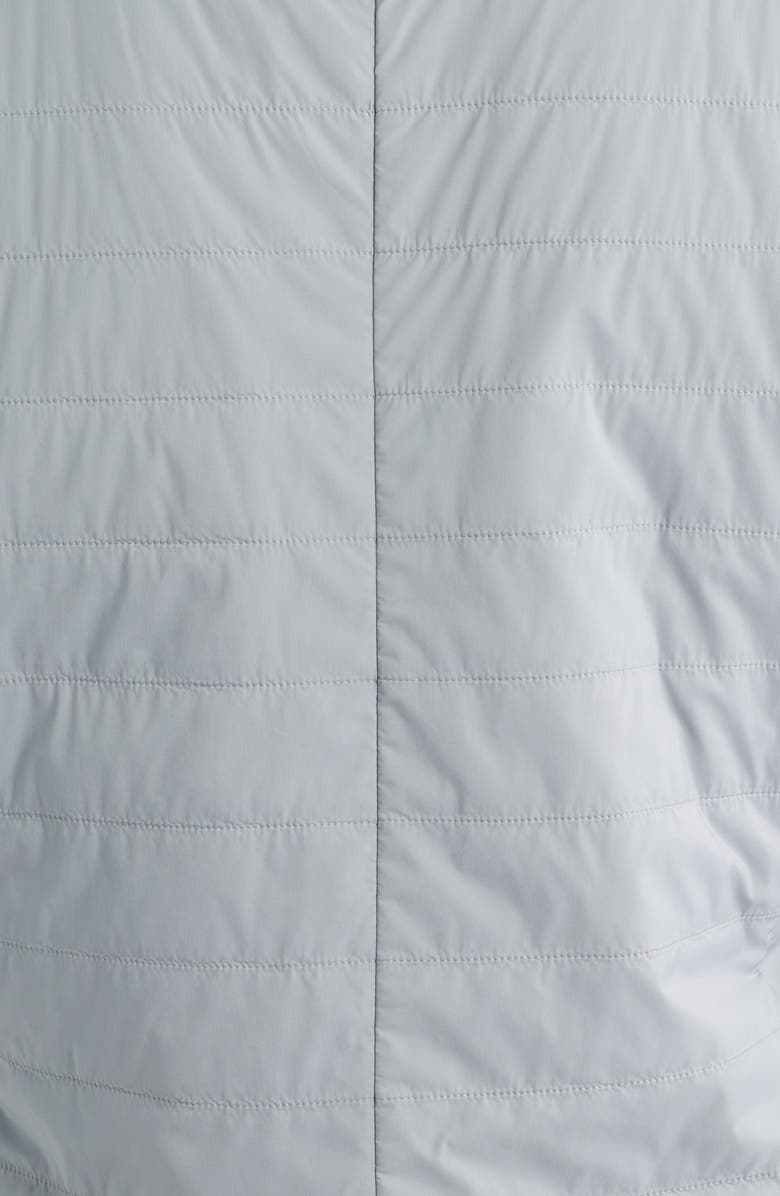 johnnie-O Bauer Quilted Water Resistant Snap-Up Vest, Alternate, color, Gray