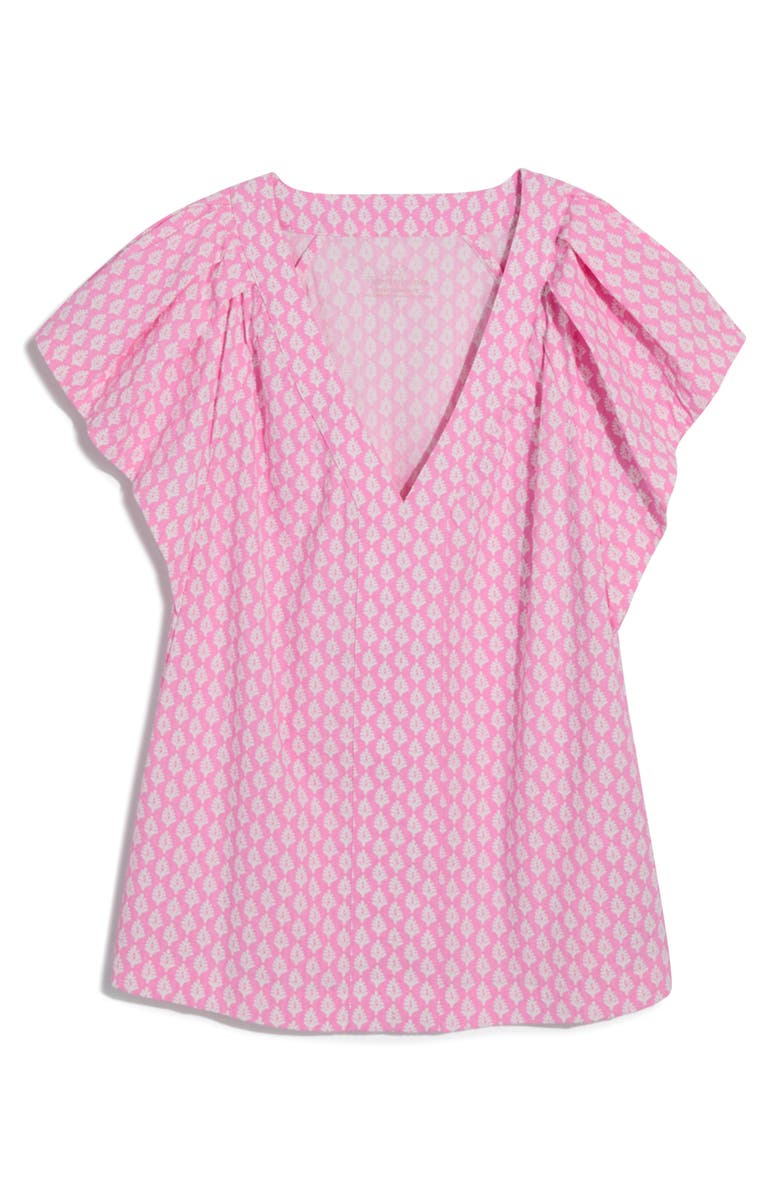 vineyard vines Harbor Flutter Sleeve Top, Alternate, color, 