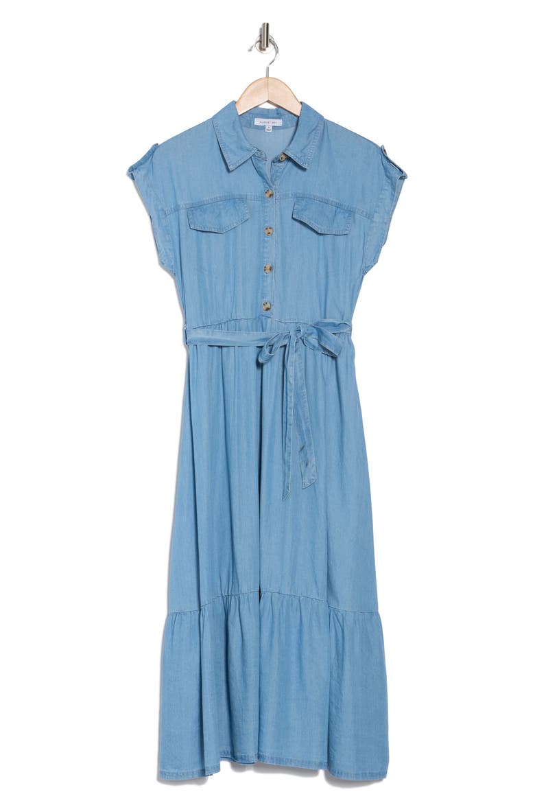 Chambray Shirtdress, Alternate, color, CHAMBRAY