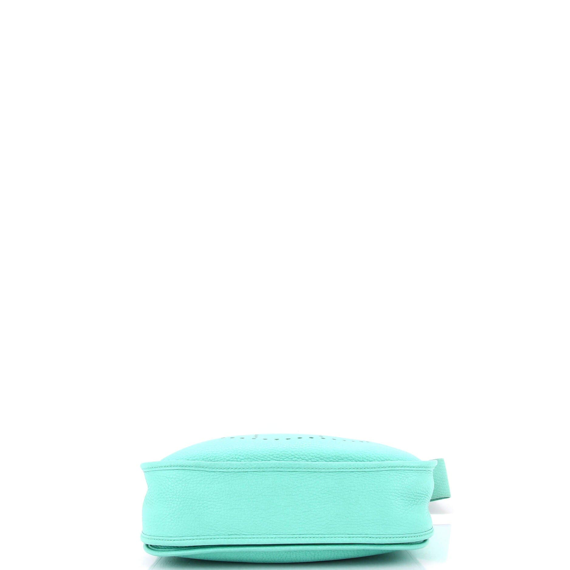 Pre-Owned Hermes Evelyne Bag Gen III Clemence PM, Alternate, color, Bleu Atoll