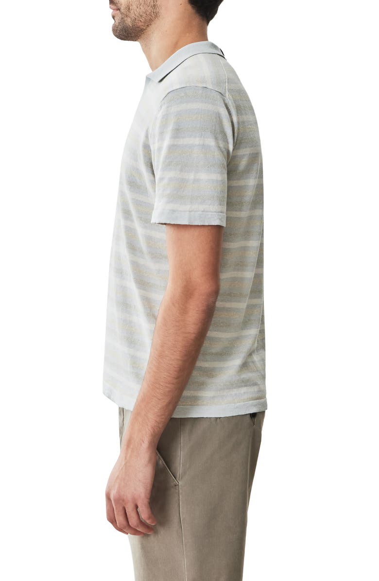 Robert Barakett Lesko Johnny Collar Polo Sweater, Alternate, color, Olive