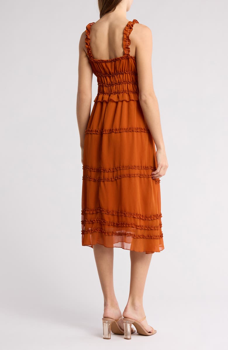 Ruffle Tiered Midi Sundress