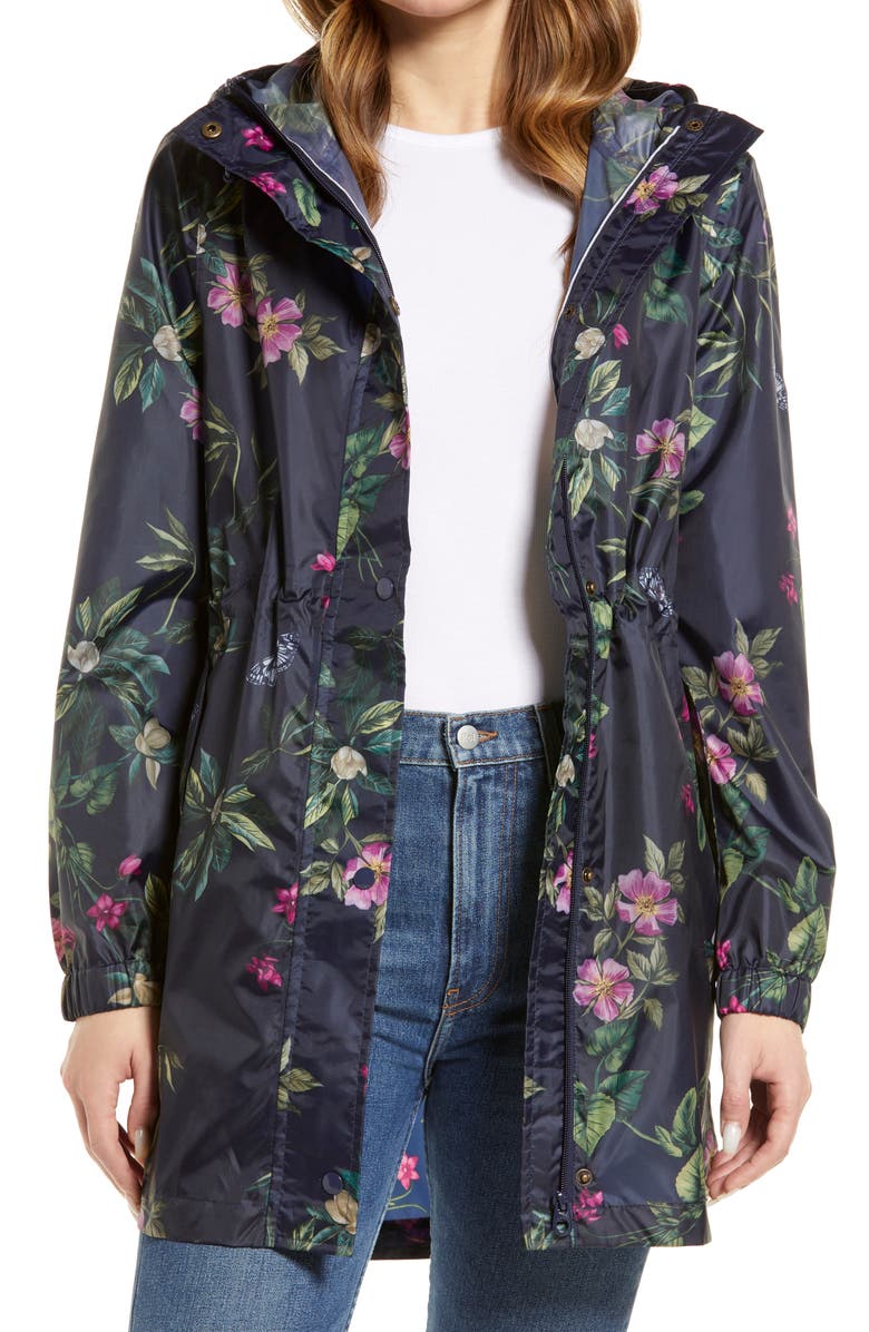 Joules Golightly Waterproof Packable Raincoat, Main, color,