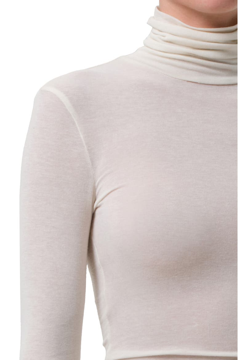 Caradene Scrunch Turtleneck, Alternate, color, PASHMINA OFF WHITE