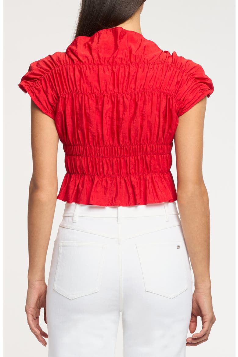 Evalina Crop Top, Alternate, color, GOJI BERRY