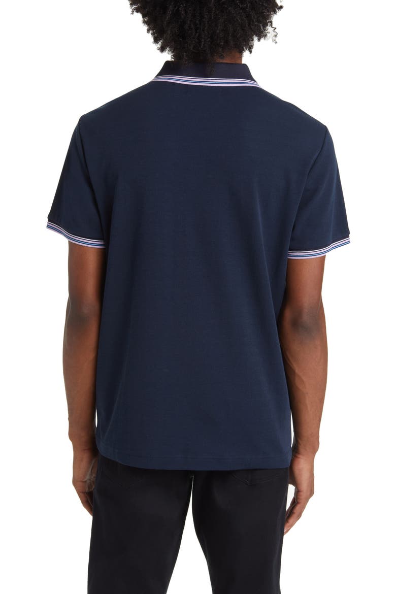 Jacquard Basketweave Polo, Alternate, color, DARK SAPPHIRE