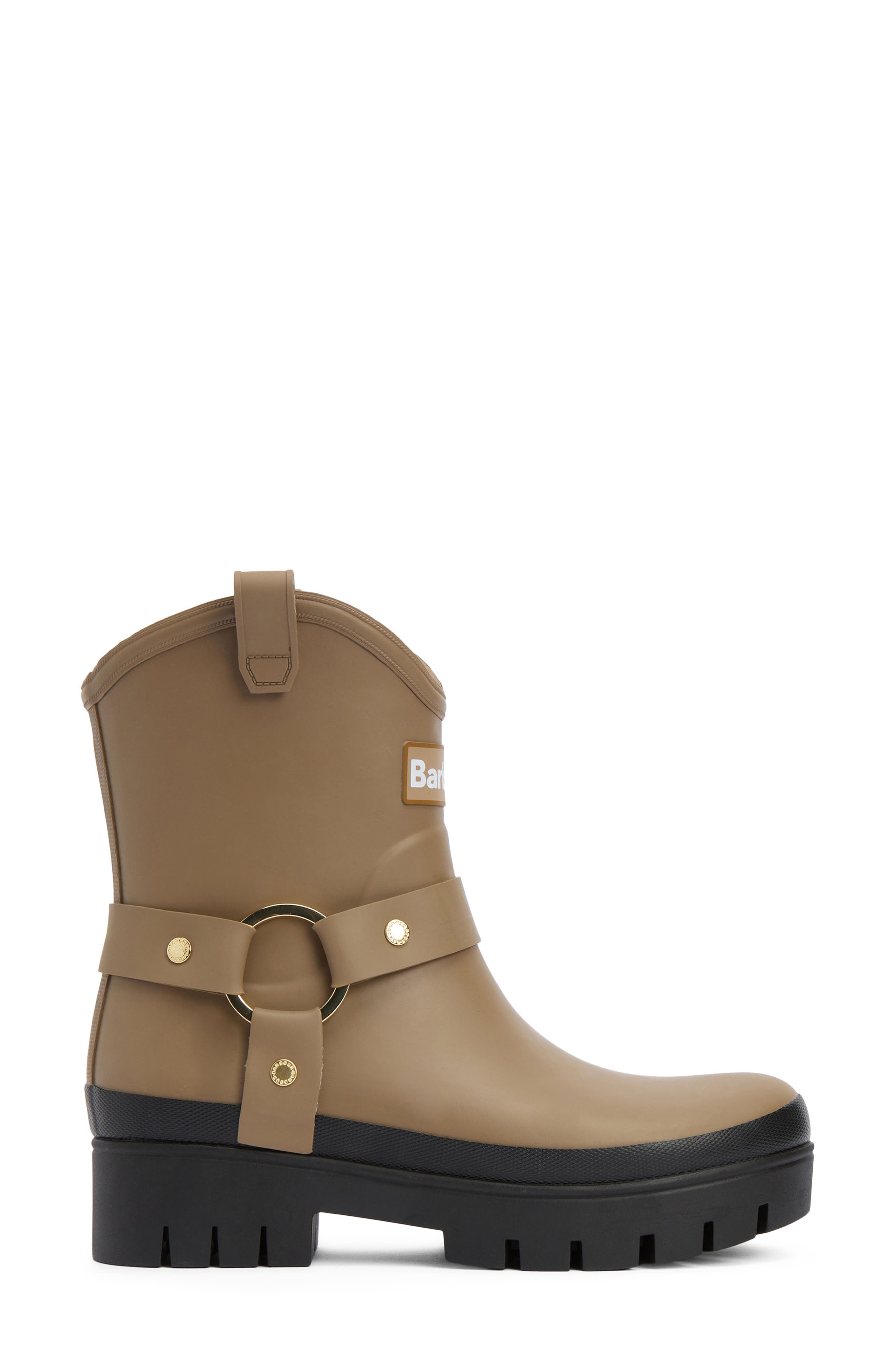 Elley Harness Rain Boot, Alternate, color, MILITARY