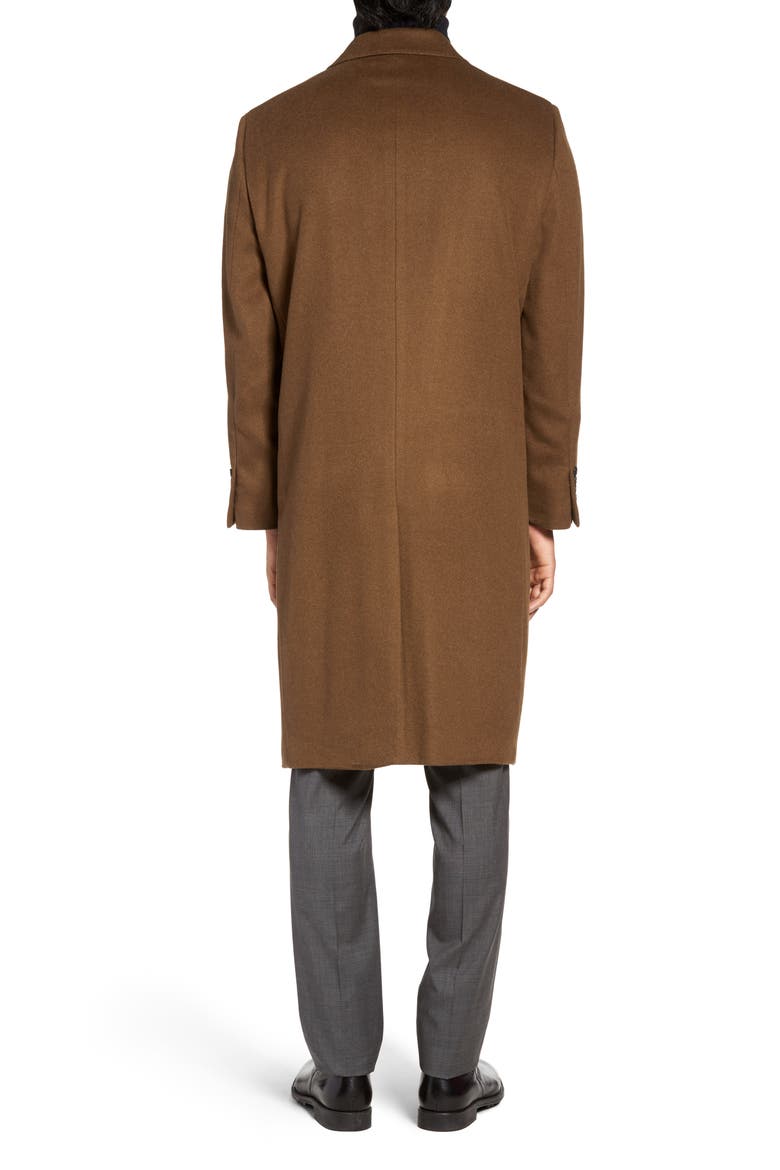 Sheffield Classic Fit Wool & Cashmere Overcoat, Alternate, color, VICUNA