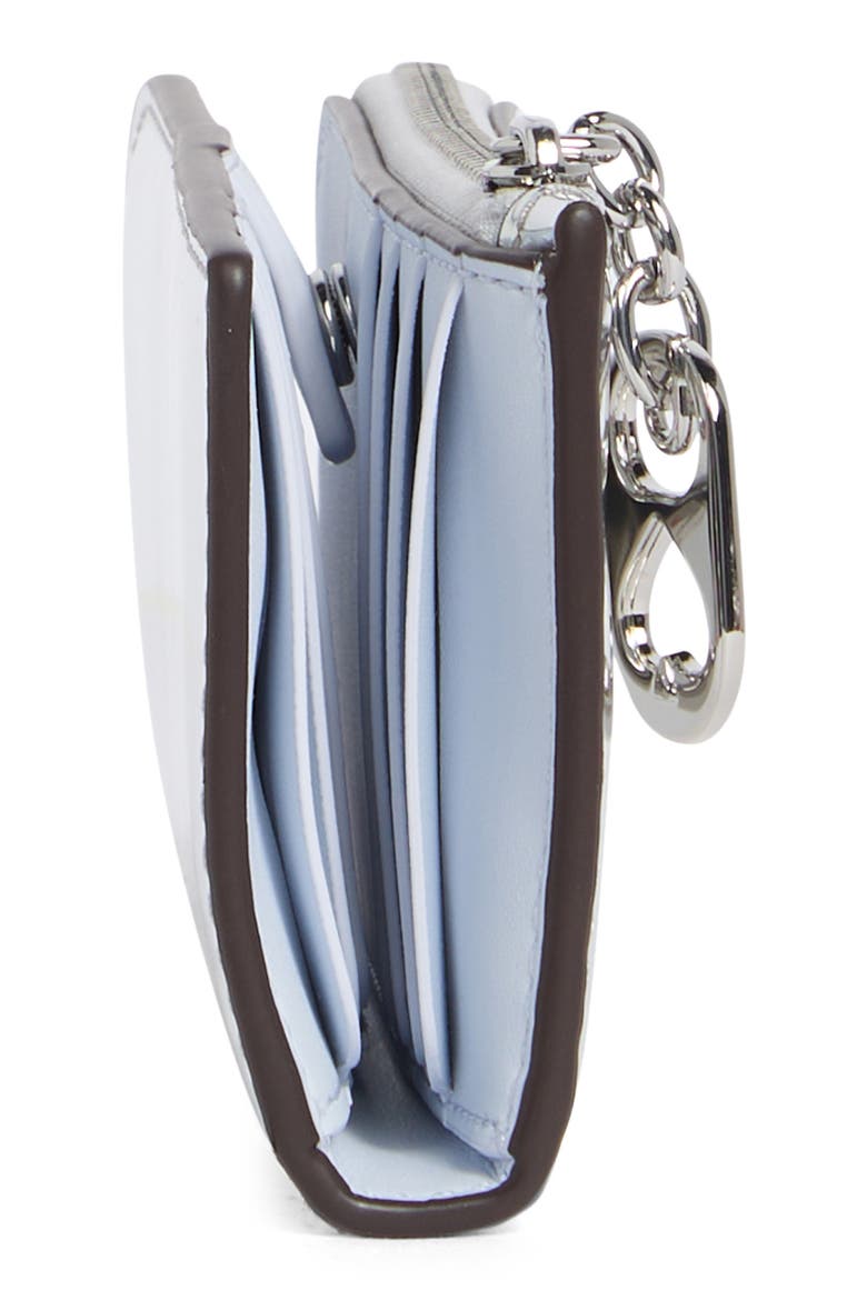 devon patent slim wallet, Alternate, color, SILVER