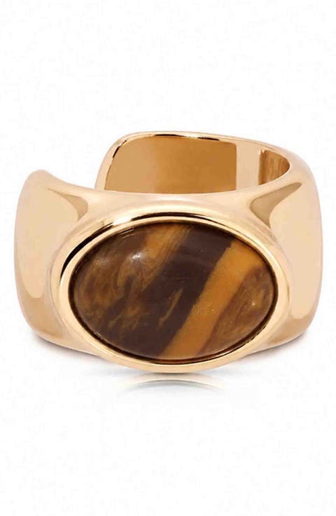 Solstice Tiger's Eye Ear Cuff