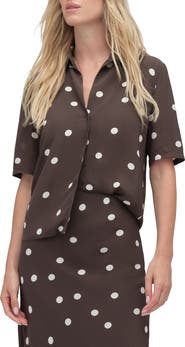 Favorite Daughter Sunny Polka Dot Button-Up Shirt