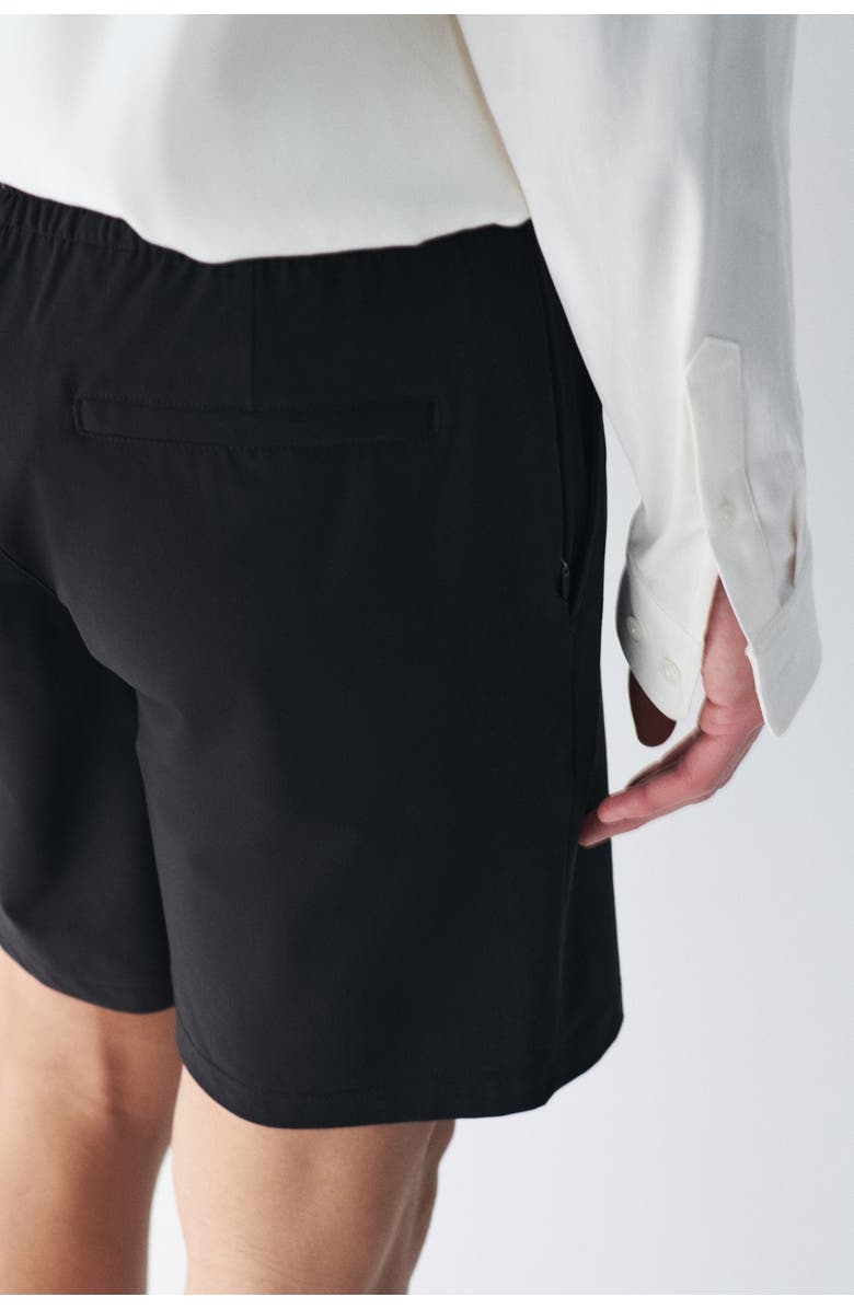 H&M Four-way Stretch Regular Fit Shorts, Alternate, color, Black