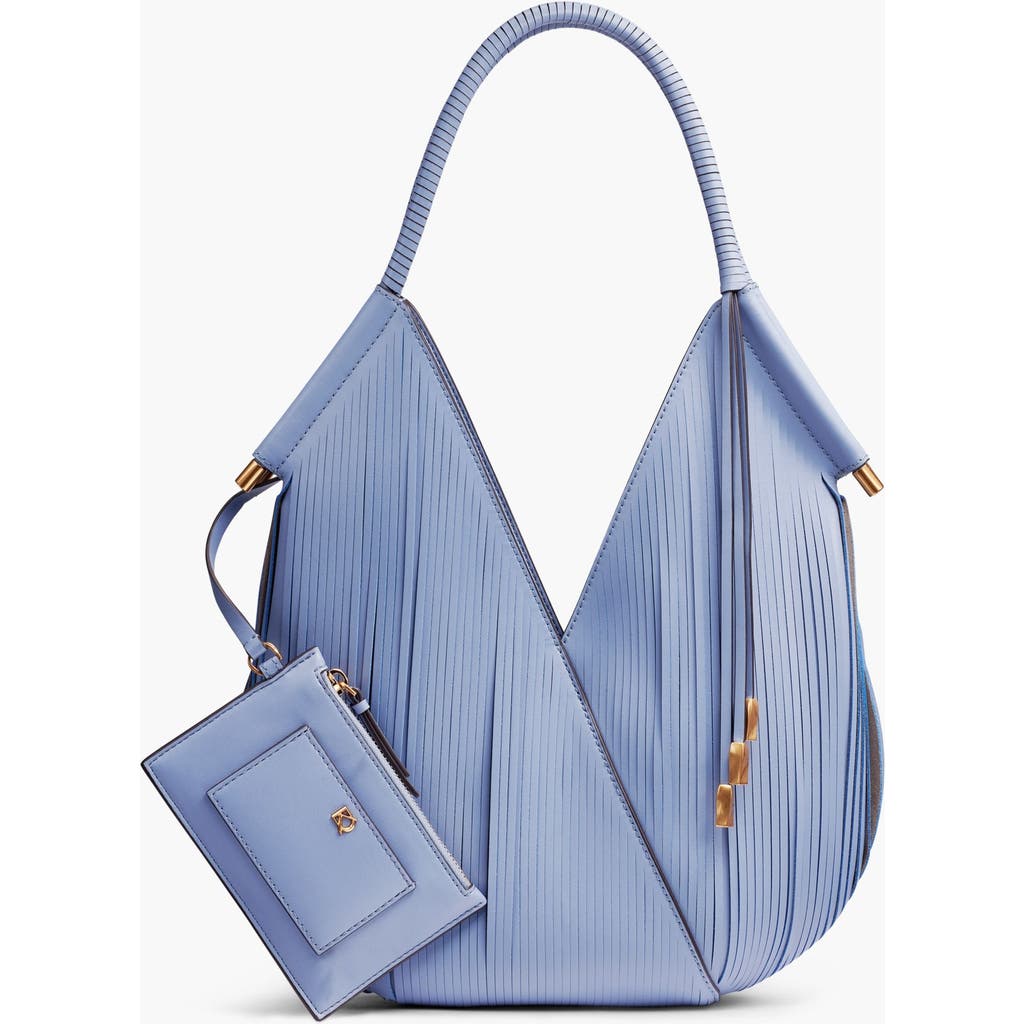 Donna Karan New York Baldwin Lasercut Mini Shoulder In Gray