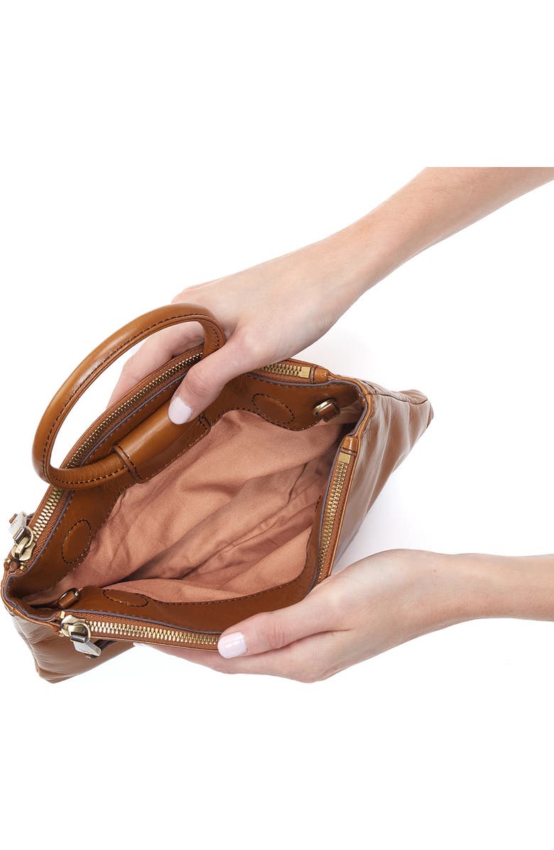 HOBO Sable Leather Crossbody Bag, Alternate, color, Truffle