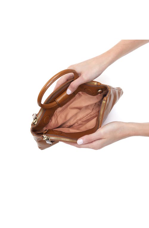 Hobo Sable Leather Crossbody Bag In Truffle