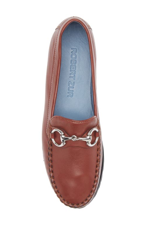 Robert Zur Soho Classic Bit Loafer In Luggage
